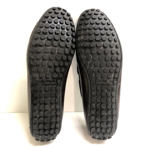 Allen Edmonds Guidare Tassel Driving Loafer Brown Crocodile Pattern Leather 9 - Picture 10 of 12